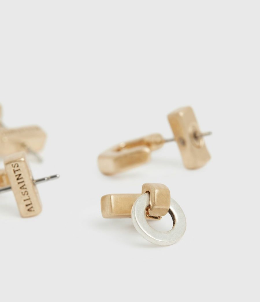 Women'S * | Shop Allsaints Knox Gold-Tone Stud Earring Set