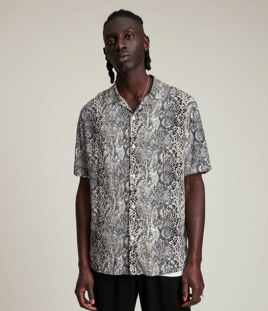 Men'S * | Shop Allsaints Reptilia Shirt