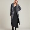 Women'S * | Allsaints Sale Ensley Wool Blend Check Coat