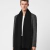 Men'S * | Shop Allsaints Heavy Wool Blanket Scarf