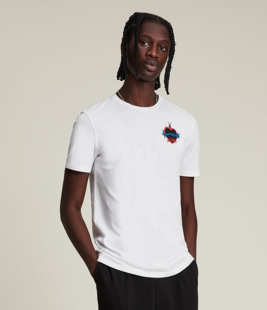 Men'S * | Shop Allsaints Spiked Brace Crew T-Shirt