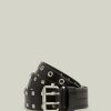 Men'S * | Shop Allsaints Chad Leather Belt