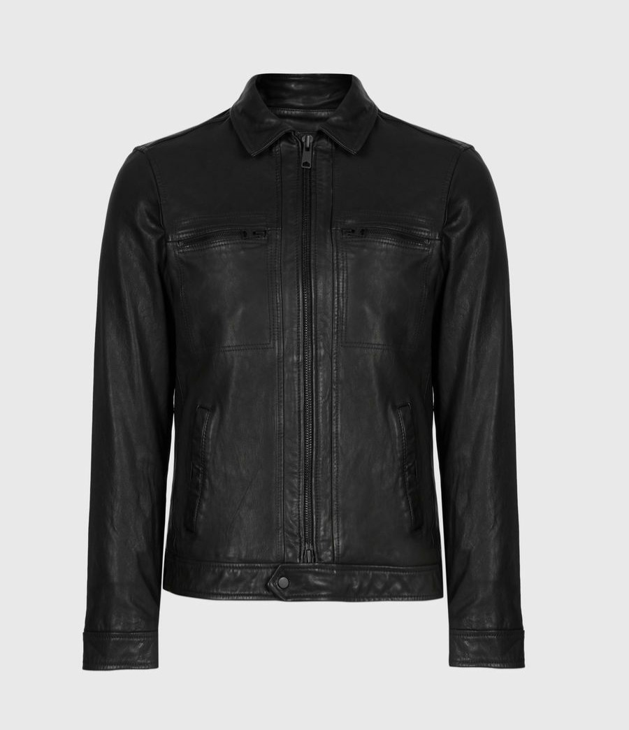 Men'S * | Shop Allsaints Lark Leather Jacket