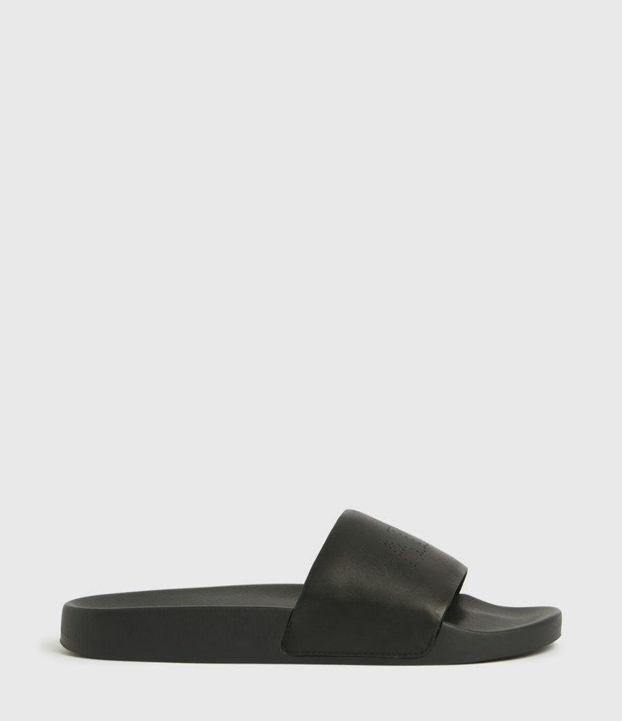 Women'S * | Shop Allsaints Karli Leather Sliders