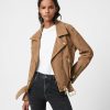 Women'S * | Allsaints Sale Luna Suede Biker Jacket