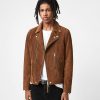 Men'S * | Shop Allsaints Neko Suede Biker Jacket