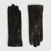 Women'S * | Shop Allsaints Zipper Leather Touch Gloves