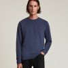 Men'S * | Shop Allsaints Brace Long Sleeve Contrast Crew T-Shirt