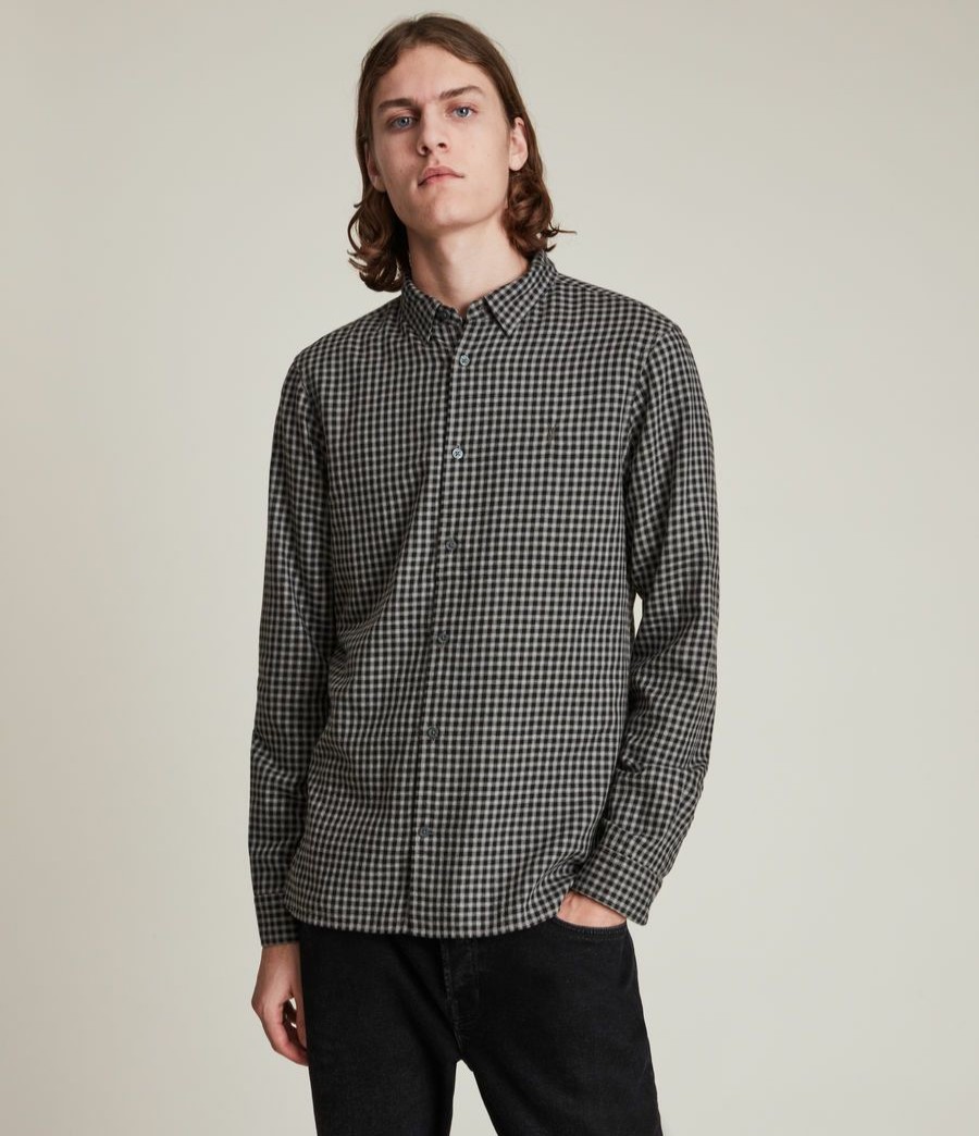 Men'S * | Shop Allsaints Westerlo Ramskull Check Shirt