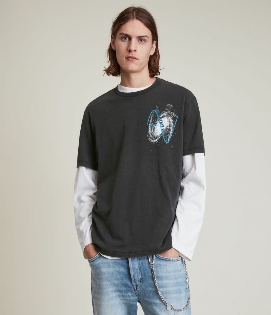 Men'S * | Shop Allsaints Intergala Crew T-Shirt