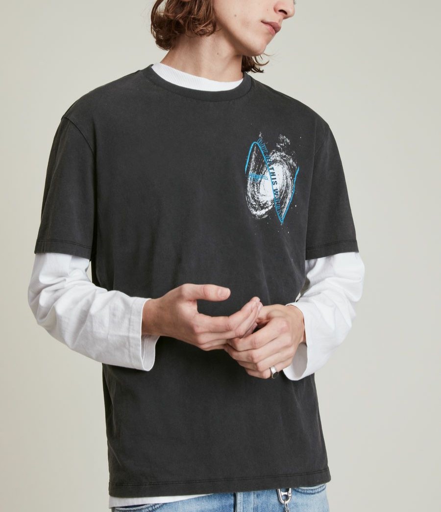 Men'S * | Shop Allsaints Intergala Crew T-Shirt