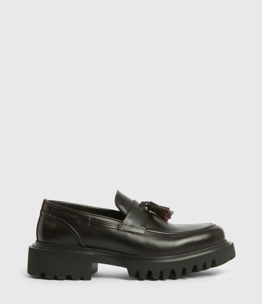 Men'S * | Shop Allsaints Vine Leather Loafers