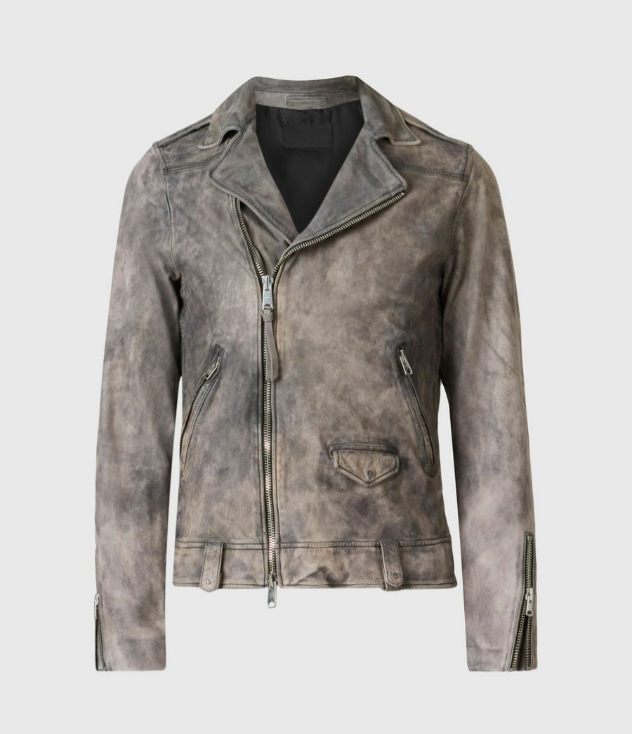 Men'S * | Shop Allsaints Antro Leather Biker Jacket