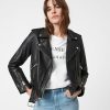 Women'S * | Allsaints Sale Braided Leather Biker Jacket