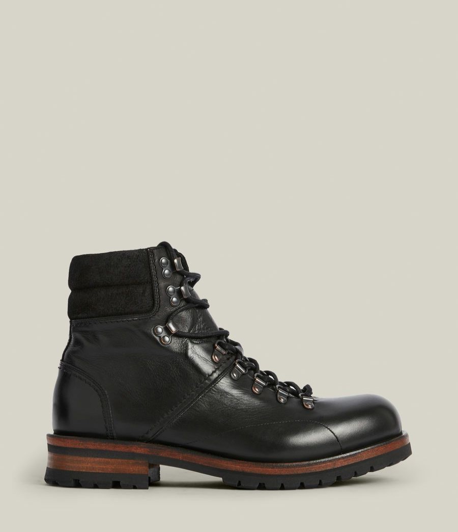 Men'S * | Shop Allsaints Felton Leather Boots