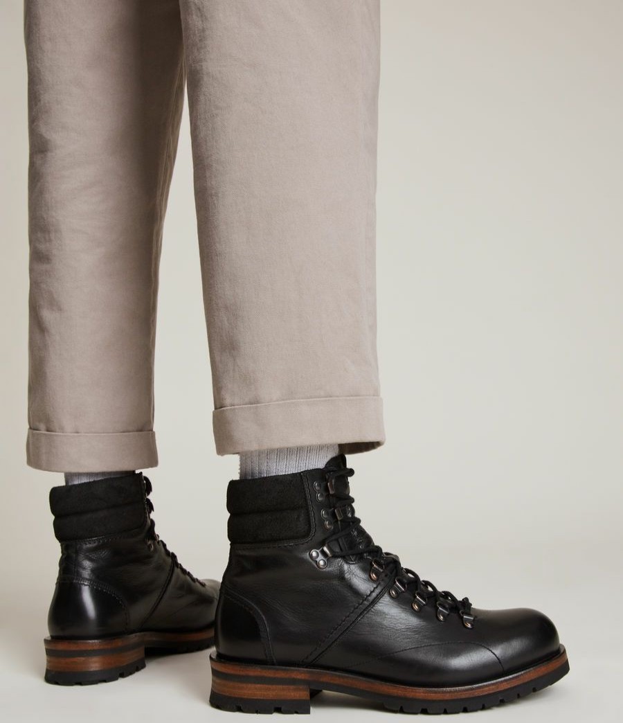 Men'S * | Shop Allsaints Felton Leather Boots