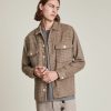 Men'S * | Shop Allsaints Namsos Wool Blend Check Overshirt