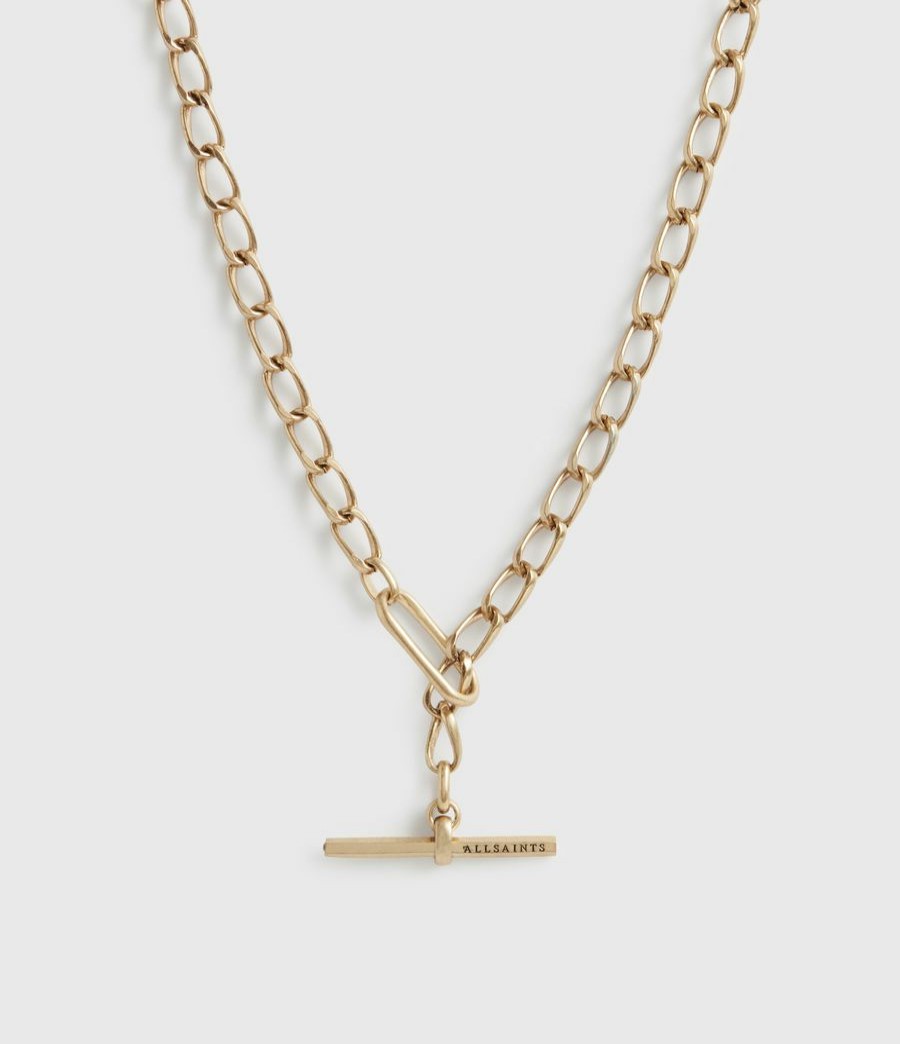 Women'S * | Shop Allsaints Eartha Gold-Tone Chain Necklace