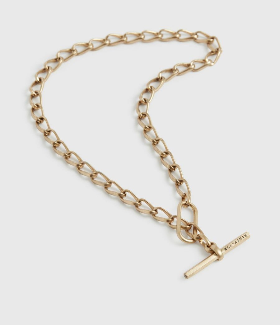 Women'S * | Shop Allsaints Eartha Gold-Tone Chain Necklace