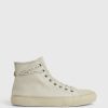 Men'S * | Shop Allsaints Jaxon High Top Canvas Trainers