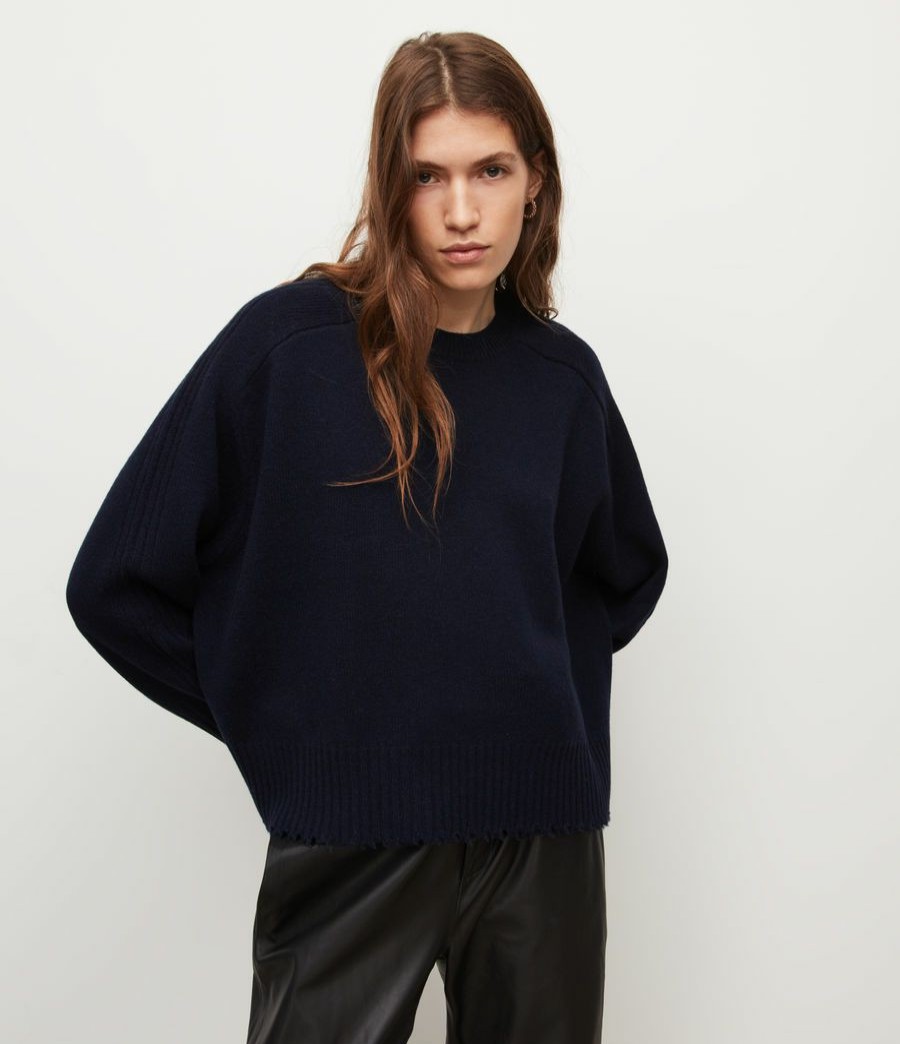 Women'S * | Allsaints Sale Kiera Cashmere Crew Jumper