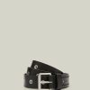 Men'S * | Shop Allsaints Cole Leather Belt