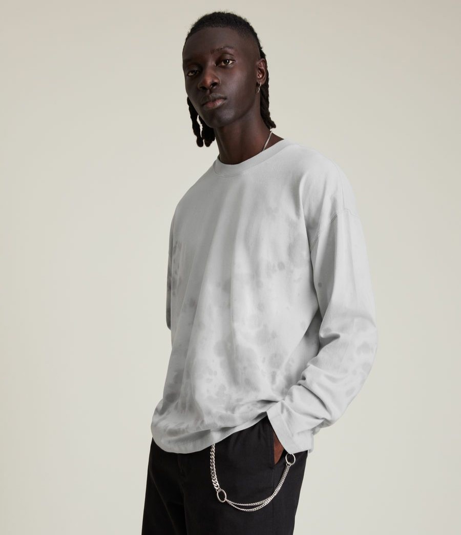 Men'S * | Shop Allsaints Hagen Organic Cotton Long Sleeve T-Shirt