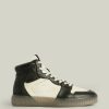 Men'S * | Shop Allsaints Davian High Top Leather Trainers