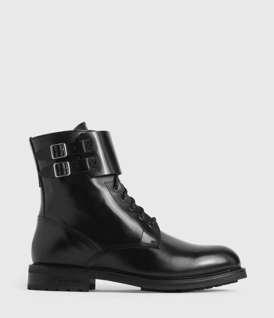 Women'S * | Shop Allsaints Brigade Leather Boots