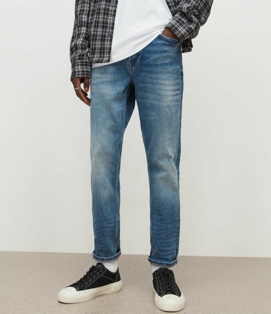 Men'S * | Shop Allsaints Dean Cropped Slim Jeans