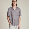 Men'S * | Shop Allsaints Oslo Paisley Shirt