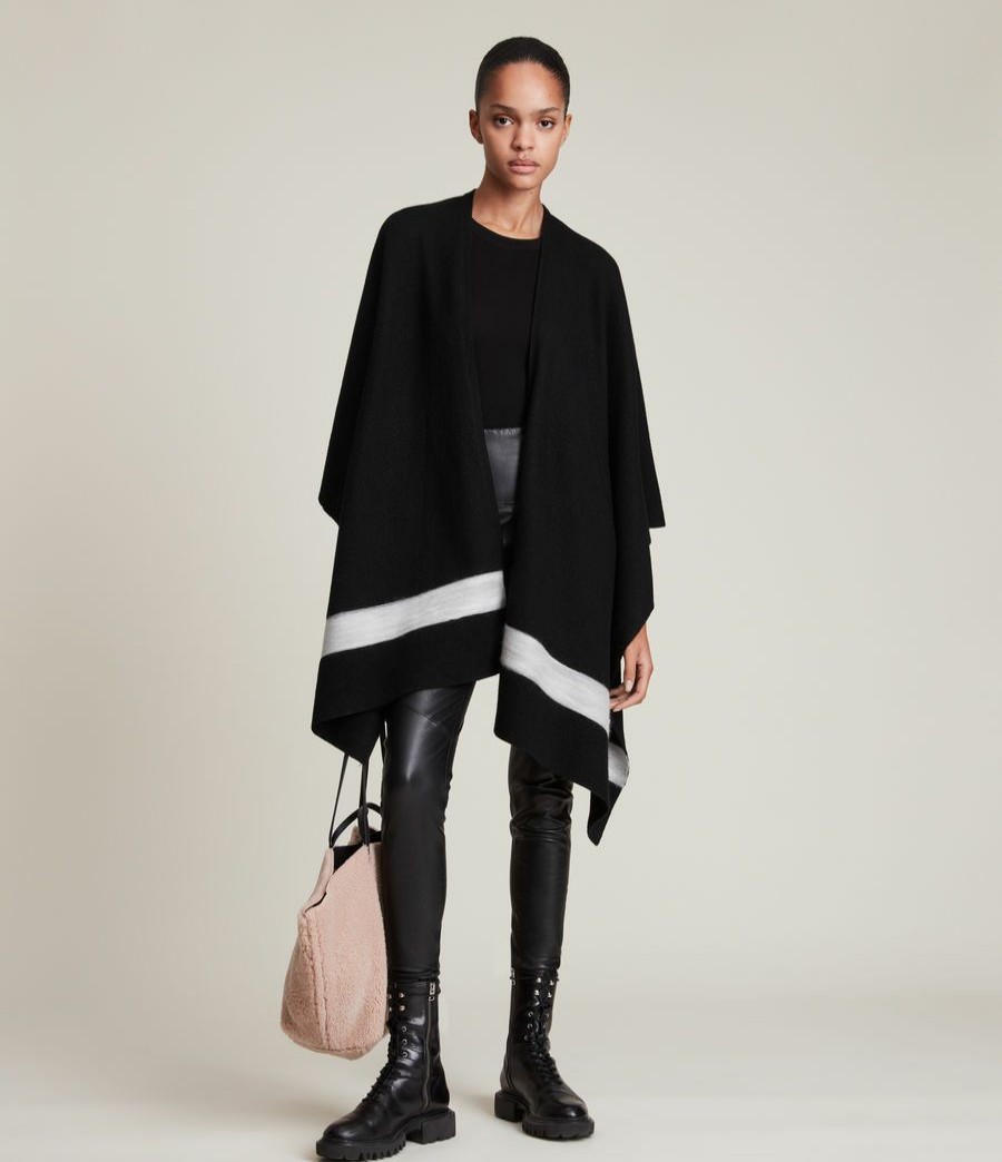 Women'S * | Allsaints Sale Pru Merino Wool Shawl