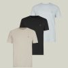 Men'S * | Shop Allsaints Brace Crew 3 Pack T-Shirts