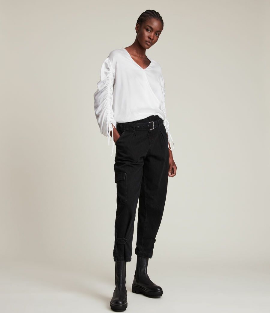 Women'S * | Allsaints Sale Preslie Silk Blouse