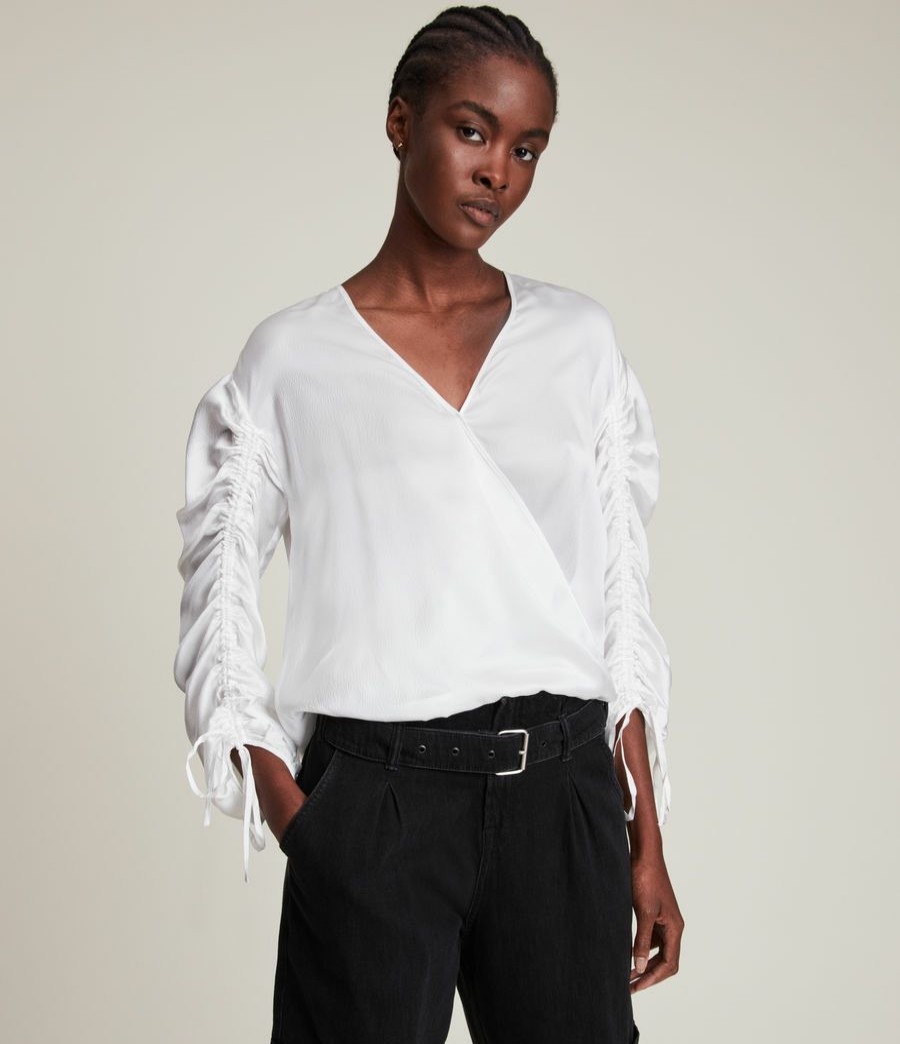 Women'S * | Allsaints Sale Preslie Silk Blouse